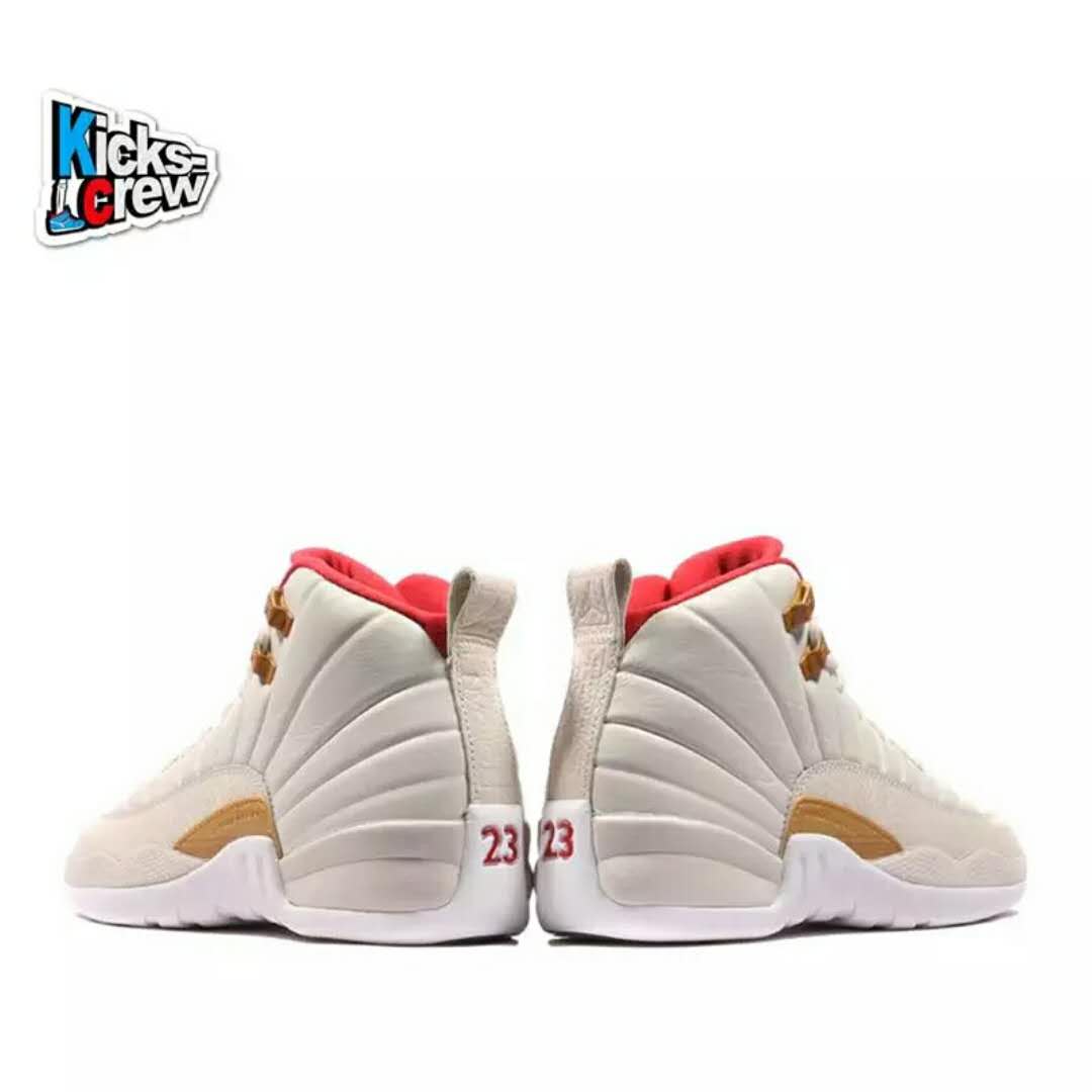 2018 Men Air Jordan 12 Begin White Red Shoes